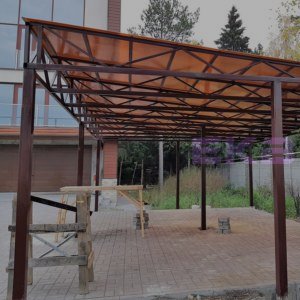 Металлический навес 