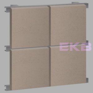 Фасадные кассеты под камень 1160х600, 1 мм, открытые, оцинкованные