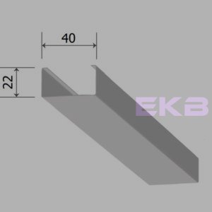 Кубообразная рейка 40/22 мм С - Скандинавский дизайн 