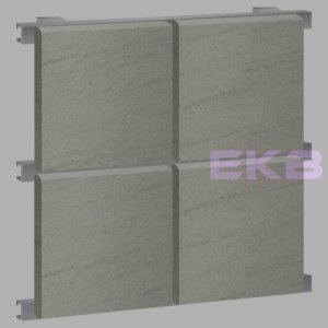 Фасадные кассеты под камень 1107х600, 1 мм, закрытые, полимерные