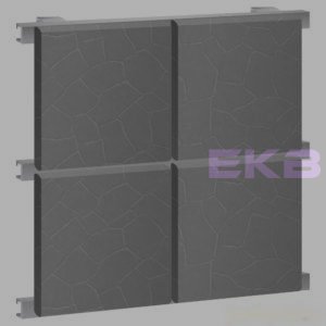 Стеновые кассеты под камень 535х535, 0,7 мм, открытые, порошковое покрытие 