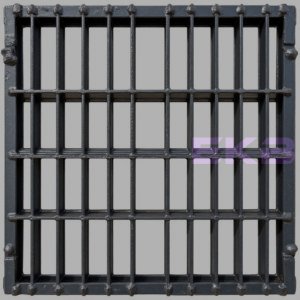 Решетка металлическая с заполнением квадрат РЕШ - 27 