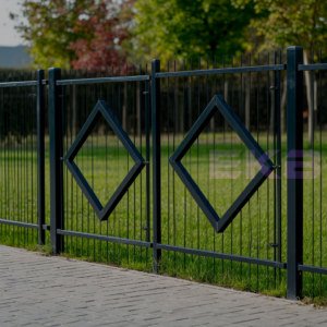 Газонные ограждения панельные "Ромб"