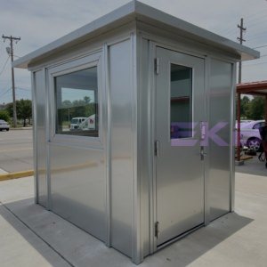 ПБК-01 ДВП - компактный пост охраны из оцинкованного профлиста C8 