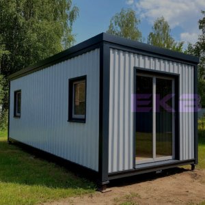 Блок-контейнер БК-13 с КПП под пост охраны (6 м) 