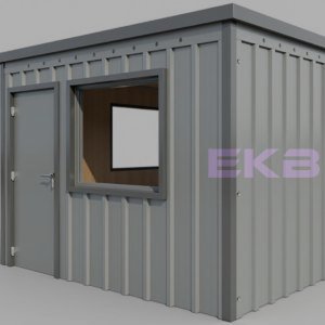 ПБК-22 СП - модульная проходная на базе блок-контейнера, отделанная сэндвич-панелями 