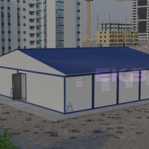 Двухэтажное модульное здание МЗ-01 из 6-ти блок контейнеров 