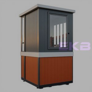 ПБК-02 ПВХ - небольшой модульный пост охраны из цветного профлиста C8 