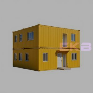 МД-24 - двухэтажное модульное здание из четырёх блок-контейнеров БК-01, отделанных оцинкованным профлистом 